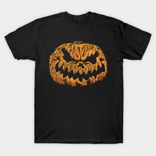 Scary Pumpkin Face T-Shirt